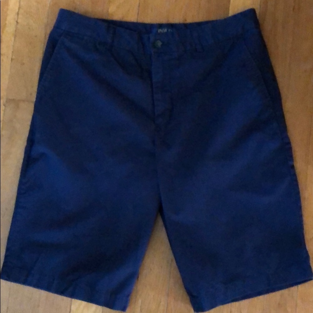Ralph Lauren navy light weight chino shorts